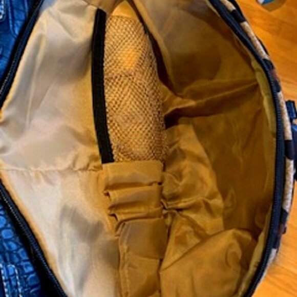 Travelon Manhattan Carpet Tote Bag Crocodile Faux Leather Leopard Animal Print - Picture 7 of 7